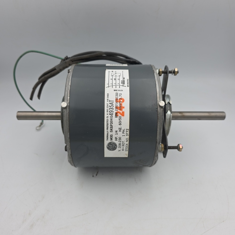 NIB GE 5KSP39KG4935AT 3772 MOTOR 1/4HP 208-230V 60HX 3.7A 1550/1475/1350 RPM(D4)